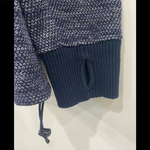 Unisex Bench Pullover 1/4 zip hoodie Lined knit size S - Picture 5 of 10